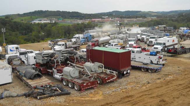 Fracking site, Marcellus Shale. Photo courtesy of U.S. Geologic Survey.