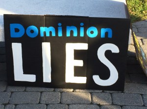 A sign at a protest against the Atlantic Coast Pipeline 