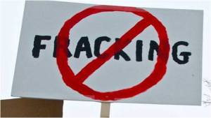 fracking sign
