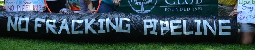 protest of fracked gas pipeline