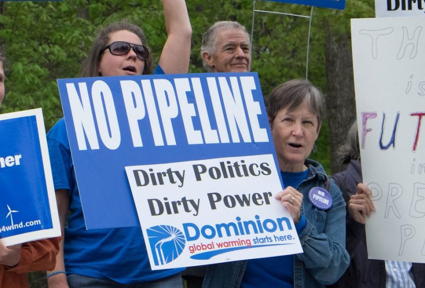 Pipeline protesters standing up to Dominion Energy's Atlantic Coast Pipeline (ACP)