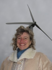 Ivy Main with wind turbine